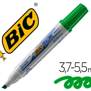 Marcador Quadro Branco Bic Velleda Verde 1751 Biselada Cx.12