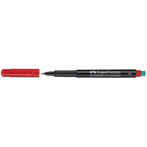 Marcador Acetato Faber-Castell OH Lux EF Vermelho