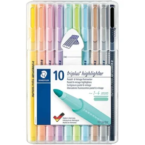 Marcadores Fluoresc Staedtler Pastel & Vintage 362 Emb.10