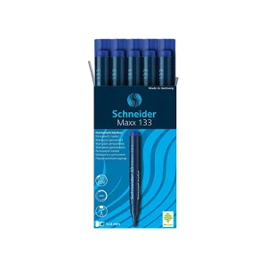 Marcador Permanente Schneider Maxx 133 Ponta Biselada Azul