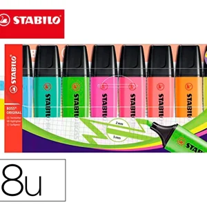 Conj. 8 Marcadores Stabilo Boss
