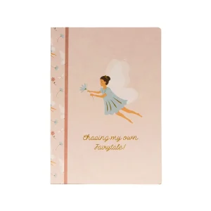 Caderno Agrafado A4 Quadriculado FAIRIES Rose 48Fls
