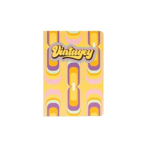 Caderno Agrafado A5 Pautado VINTAGEY Retro 48Fls