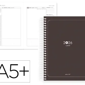 Agenda 2026 Diária Espiral Antartik Essentials A5+ Preto