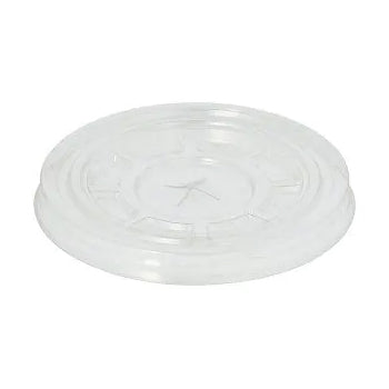 Tampa PET Redonda 9,5cm Transparente Rasa C/ Orificio 50un - Image 2