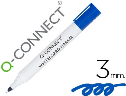 Marcador Quadro Branco Azul Ponta Redonda 3.0mm Cx.10 - Image 2