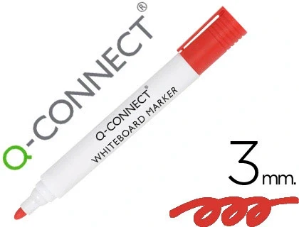 Marcador Quadro Branco Vermelho Ponta Redonda 3.0mm Cx.10 - Image 2