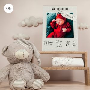 Placa de Nascimento Bebé Personalizada Spotify
