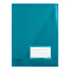 Bolsa Arquivo A4 com Diagonal Visor Azul