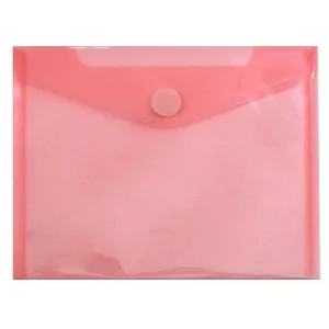 Bolsa Tipo Envelope A5 Com Velcro Vermelho