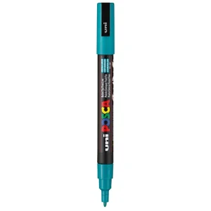 Marcador Permanente Uni Posca PC-3M Verde Esmeralda (Fino)