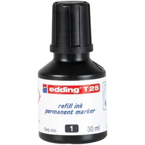 Recarga Marcador Permanentes Edding T-25 30ml Preto