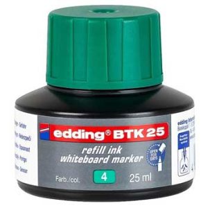 Recarga Marcador Quadros Brancos Edding BTK 25ml Verde
